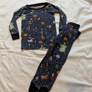 Little Sleepies Nightmare Before Christmas Halloween Themed Pajamas - Blue
